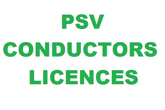 PSV CONDUCTORS LICENCES