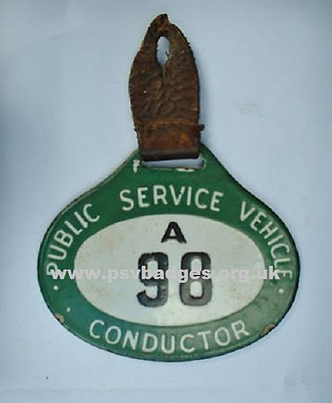 A 98 A very early enamel badge. These were replaced in 1935 with the more familiar round badge